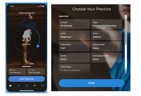 Cours proposés sur Down Dog