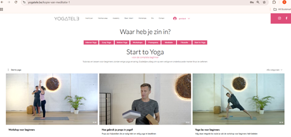 Les vidéos de Yogatele.Be