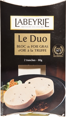 Le duo bloc de foie gras d'oie à la truffe - labeyrie