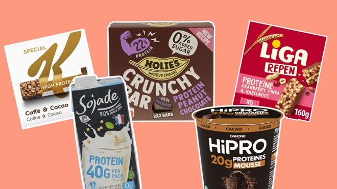 Aliments enrichis en protéines dans les supermarchés