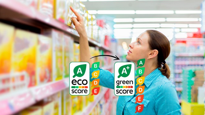 colruyt  change son eco-score en green-score