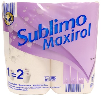 Maxirol essuie-tout double épaisseur 4 rouleaux