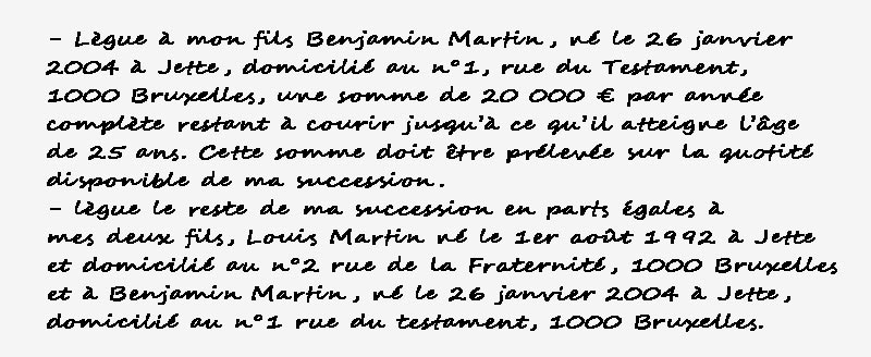 Comment rédiger vous-même un testament