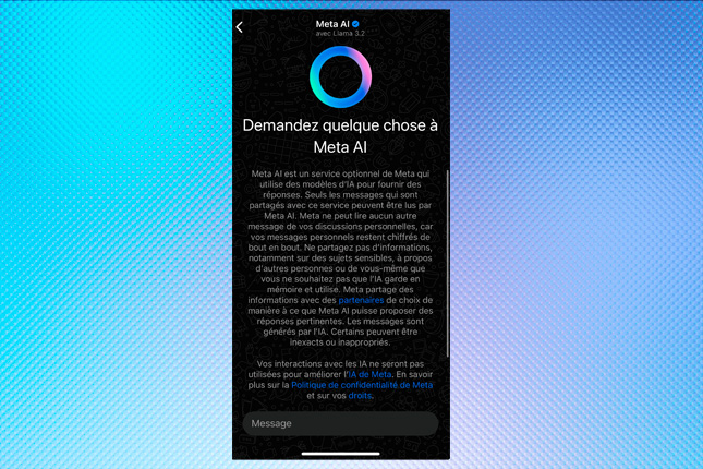 meta ai sur whatsapp