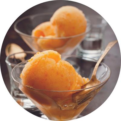 sorbet à l'orange
