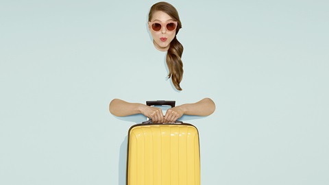 Vacancière et valise