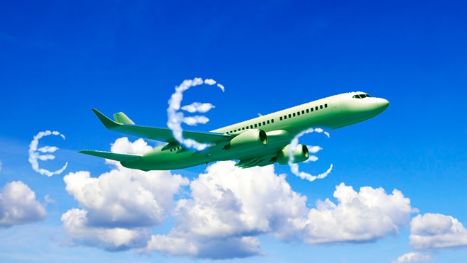 Avion repeint en vert