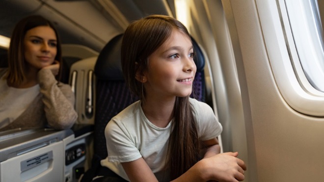 voyager avec des enfants avion prix