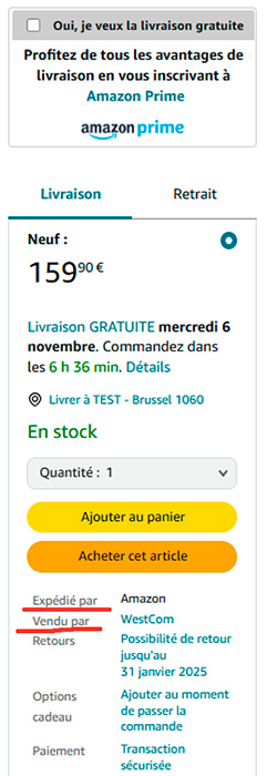 vendeurs tiers amazon