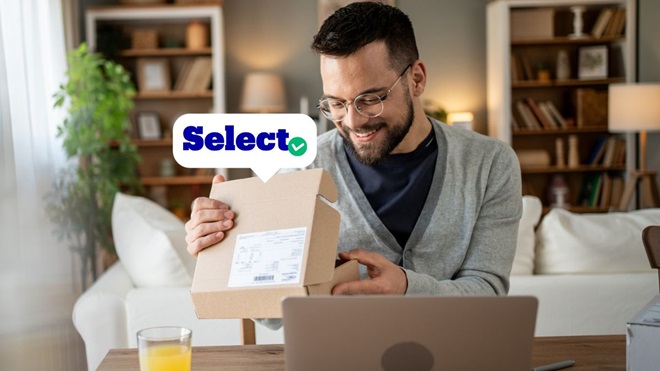 Une commande en ligne passée par le service Bol Select