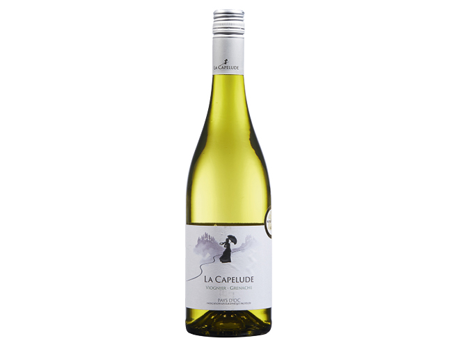 Bouteille de vin blanc (LA CAPELUDE)