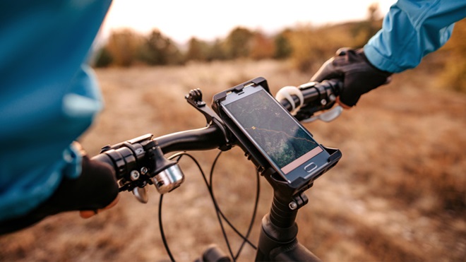 gps vélo smartphone navigation cycliste