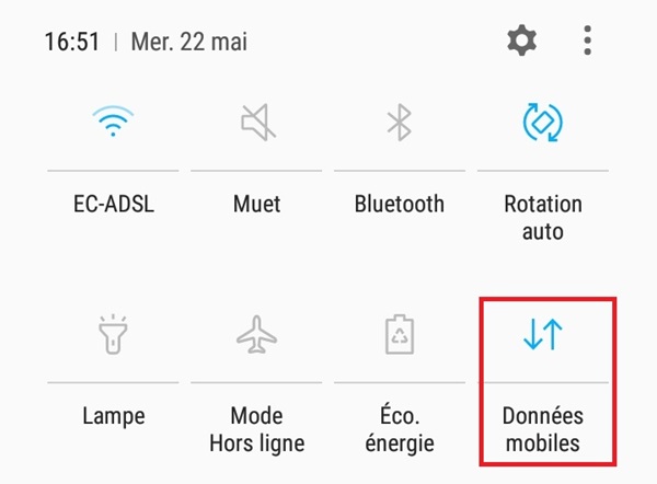 comment désactiver les données mobiles