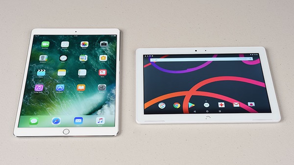 schermpositie tablet