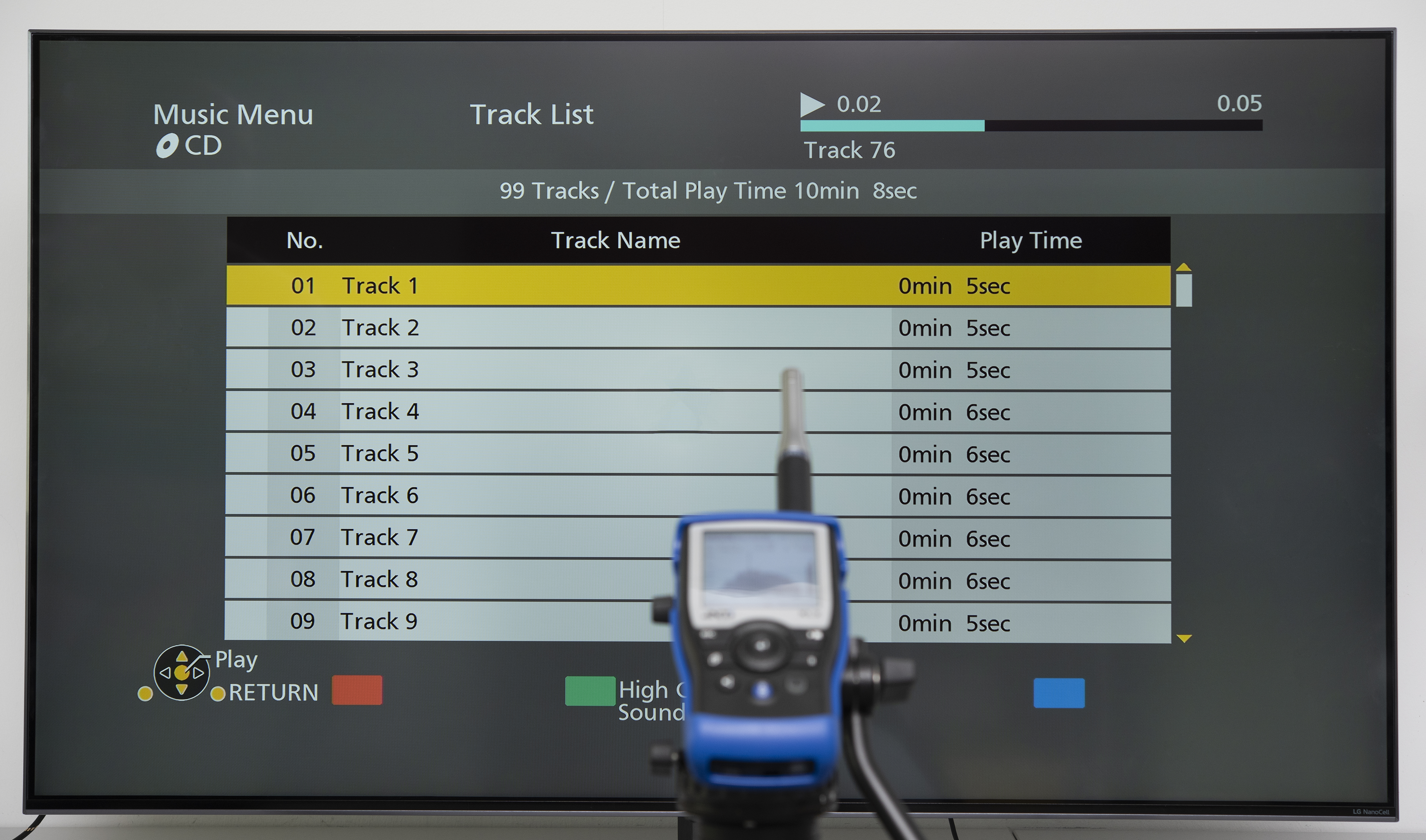test de la qualité audio des TV