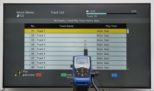 test de la qualité audio des TV