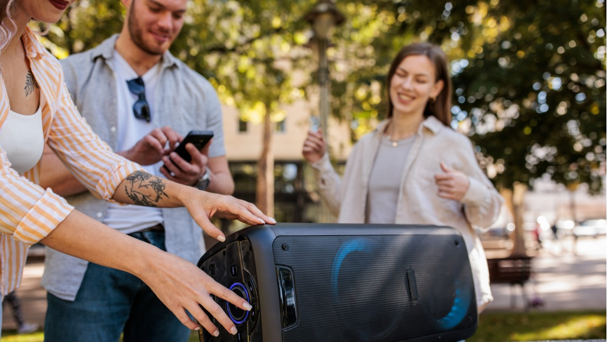 Enceinte bluetooth en extérieur