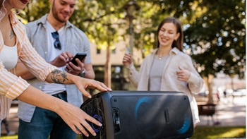 Enceinte bluetooth en extérieur