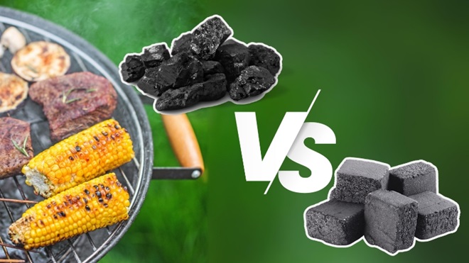 barbecue charbon de bois ou briquette