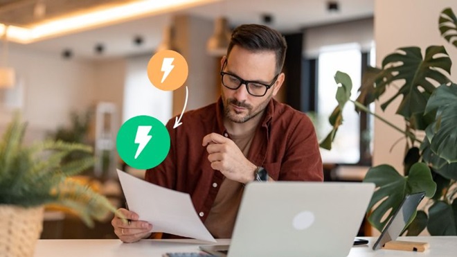 Consommateur cherchant le fournisseur d'énergie le moins cher