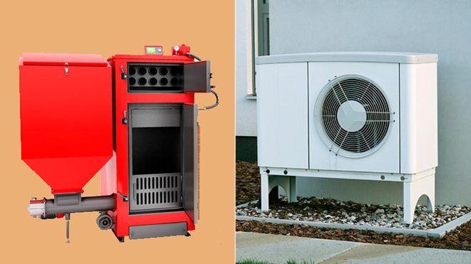 Alternatives renouvelables pour chauffer, 2 solutions existent : les systèmes à pellets et et les pompes à chaleur