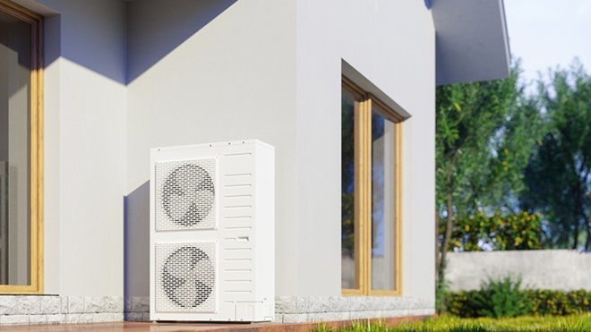 Unité extérieure d'une pompe à chaleur air eau