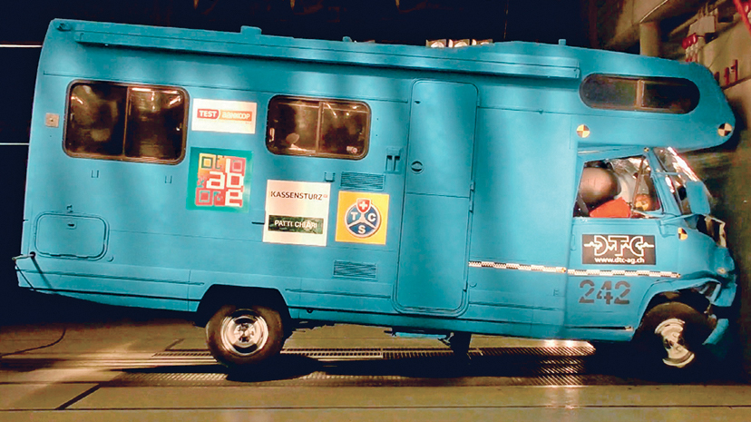 crash test mobilhome