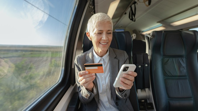 Mobile banking depuis un avion